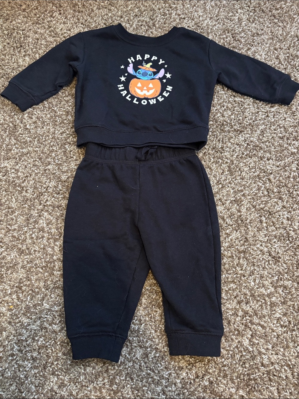 Disney Black Halloween Sweatshirt & Jogger Set